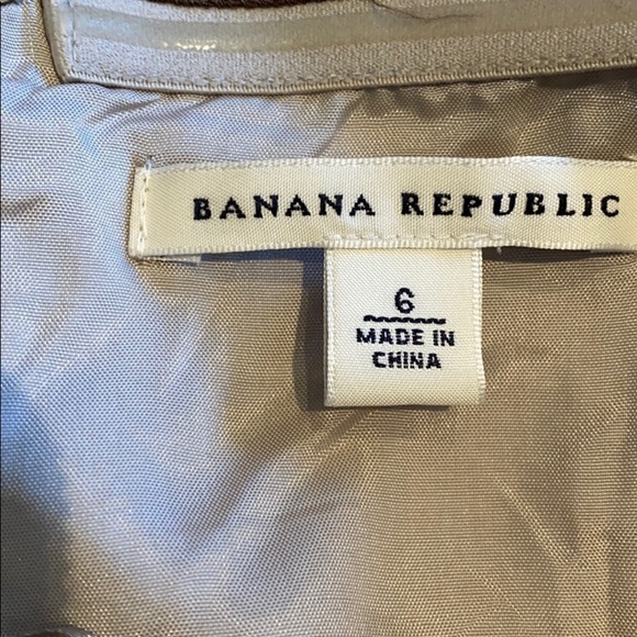 Banana Republic striped silk strapless dress 6 - Picture 6 of 8